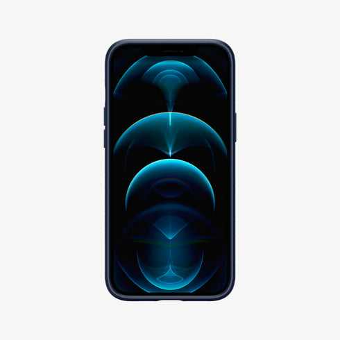 ACS01617 - iPhone 12 Pro Max Case Liquid Air in black showing the back